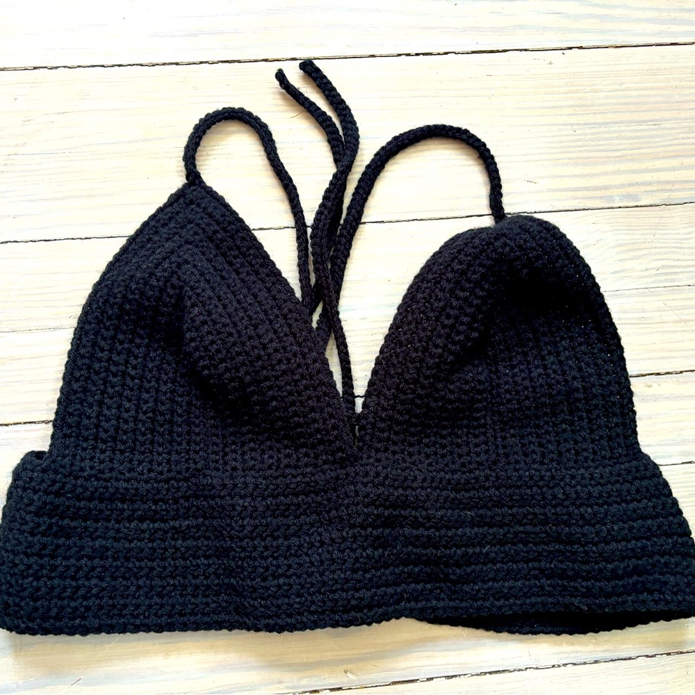 Hand Chrocheted Halter Top